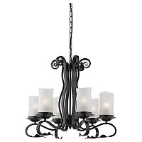 подвесная люстра arte lamp scroll a7915lm-6bk в Самаре