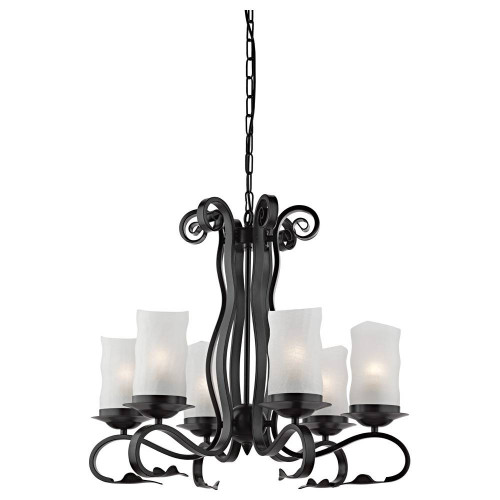 подвесная люстра arte lamp scroll a7915lm-6bk в Самаре