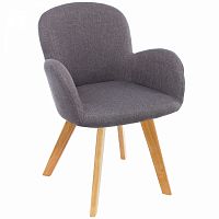 стул деревянный стул asia wooden legs / grey fabric в Самаре