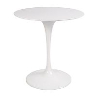 стол eero saarinen style tulip table top mdf d70 глянцевый белый в Самаре