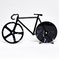 нож для пиццы из нержавеющей стали the fixie, черный мрамор в Самаре