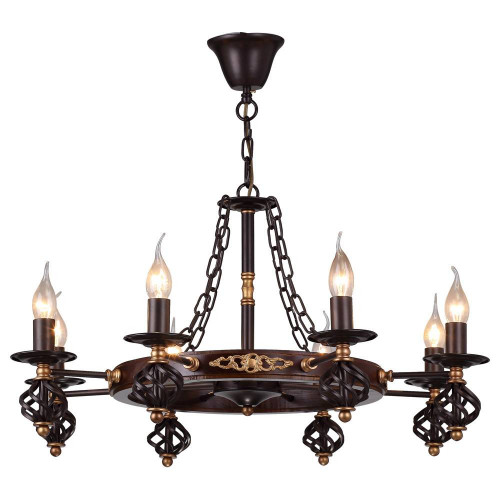 подвесная люстра arte lamp cartwheel a4550lm-8ck в Самаре