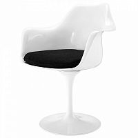 стул eero saarinen style tulip armchair черная подушка в Самаре