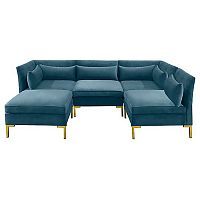 диван zara sectional угловой синий в Самаре