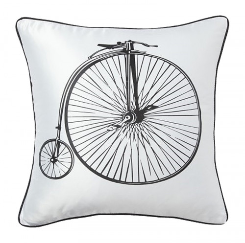 подушка с ретро-велосипедом retro bicycle white в Самаре