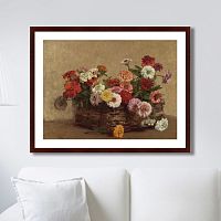 картина: panier de zinnias, 1856г. в Самаре