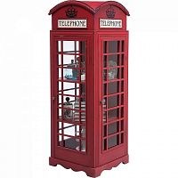 шкаф-витрина london telephone красный в Самаре