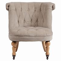 кресло amelie french country chair серо-бежевое в Самаре