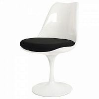 стул eero saarinen style tulip chair черная подушка в Самаре