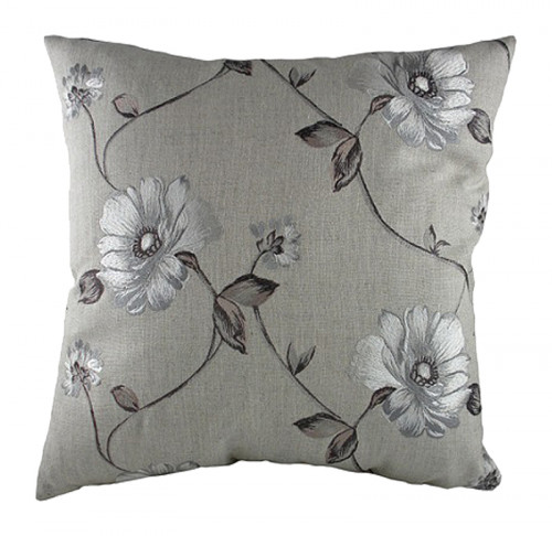 подушка с цветочным орнаментом gray flowers в Самаре