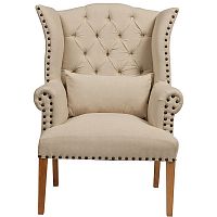 кресло quinn tufted armchair бежевое в Самаре