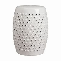 керамический столик-табурет cutwork garden stool белый в Самаре