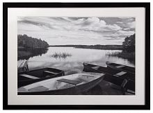 постер с паспарту в раме four boats at sunset в Самаре